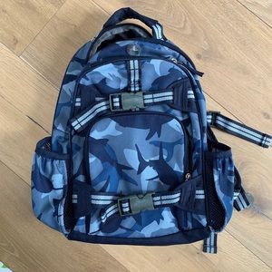 Blue camo shark backpack